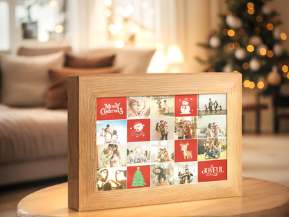 Christmas Gift More Joyful Present Photo Light Frame