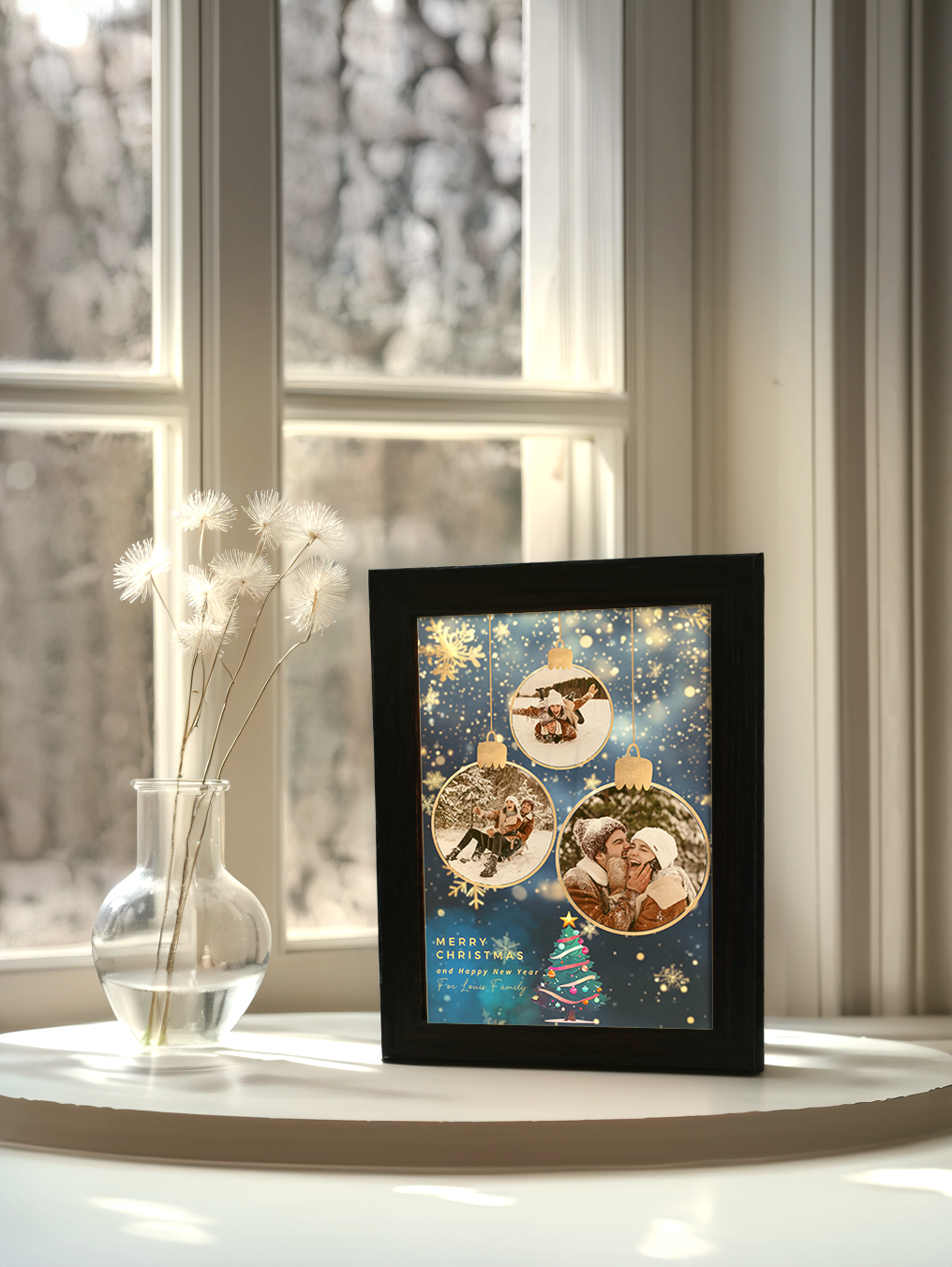 Christmas Gift Surprise Christmas Tree Photo Light Frame