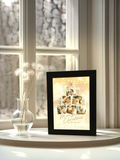 Christmas Gift Warmth Christmas Tree Photo Light Frame