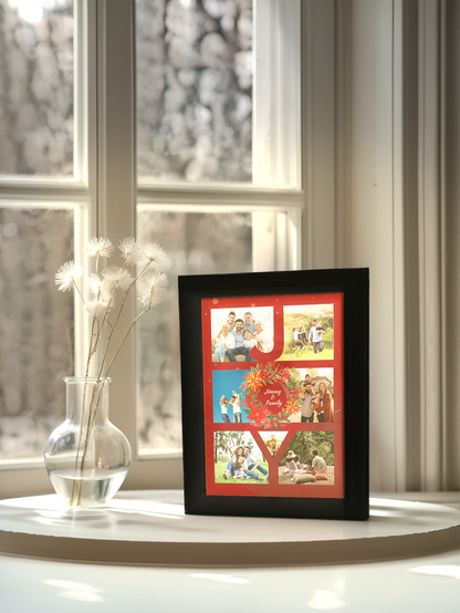 Christmas Gift Joy Photo Light Frame