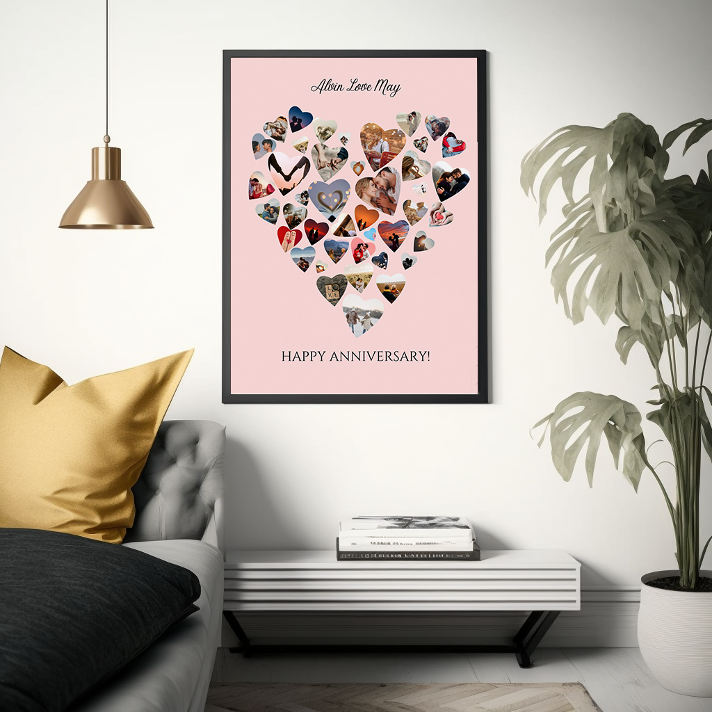 Custom Love Shape Photo Design Frame | A Memory Within Memories
