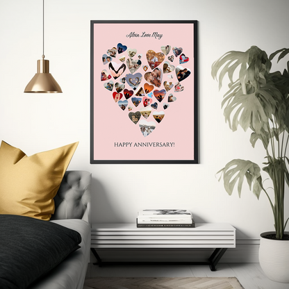 Custom Love Shape Photo Design Frame | A Memory Within Memories