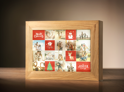 Christmas Gift More Joyful Present Photo Light Frame
