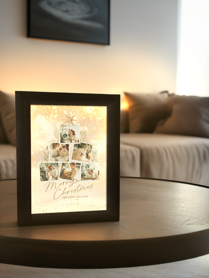 Christmas Gift Warmth Christmas Tree Photo Light Frame