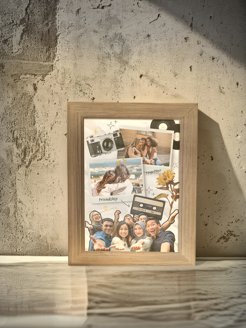 Friendship together Photo Light Frame