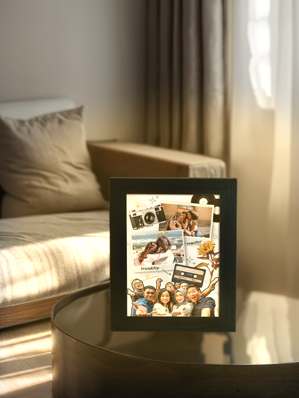 Friendship together Photo Light Frame