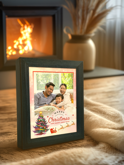 Christmas Gift Christmas Tree Family Photo Light Frame