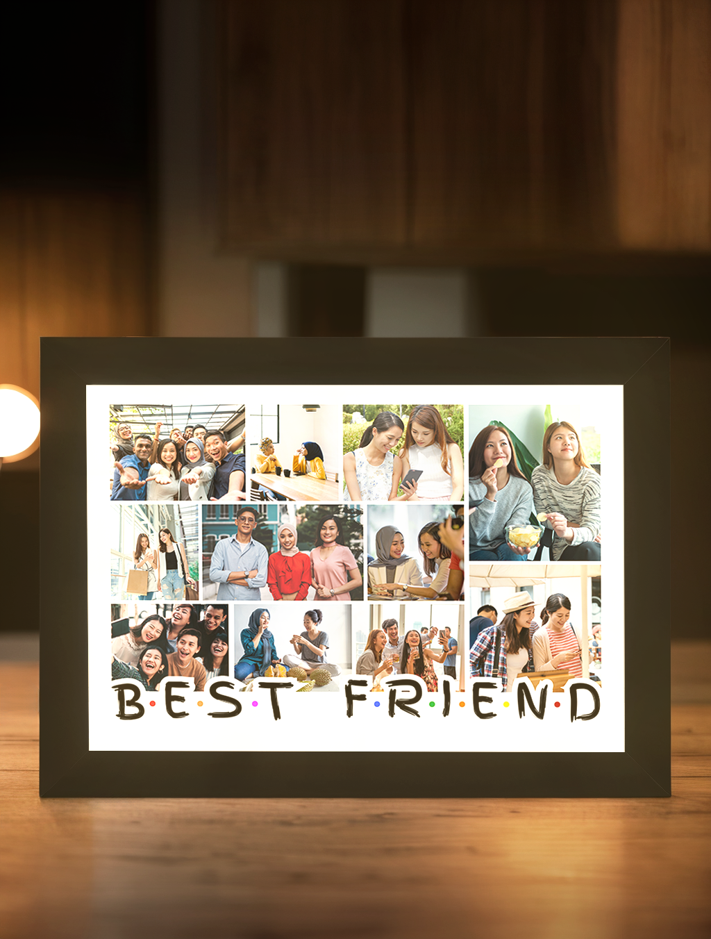 Friendship Memory Photo Collection Light Frame