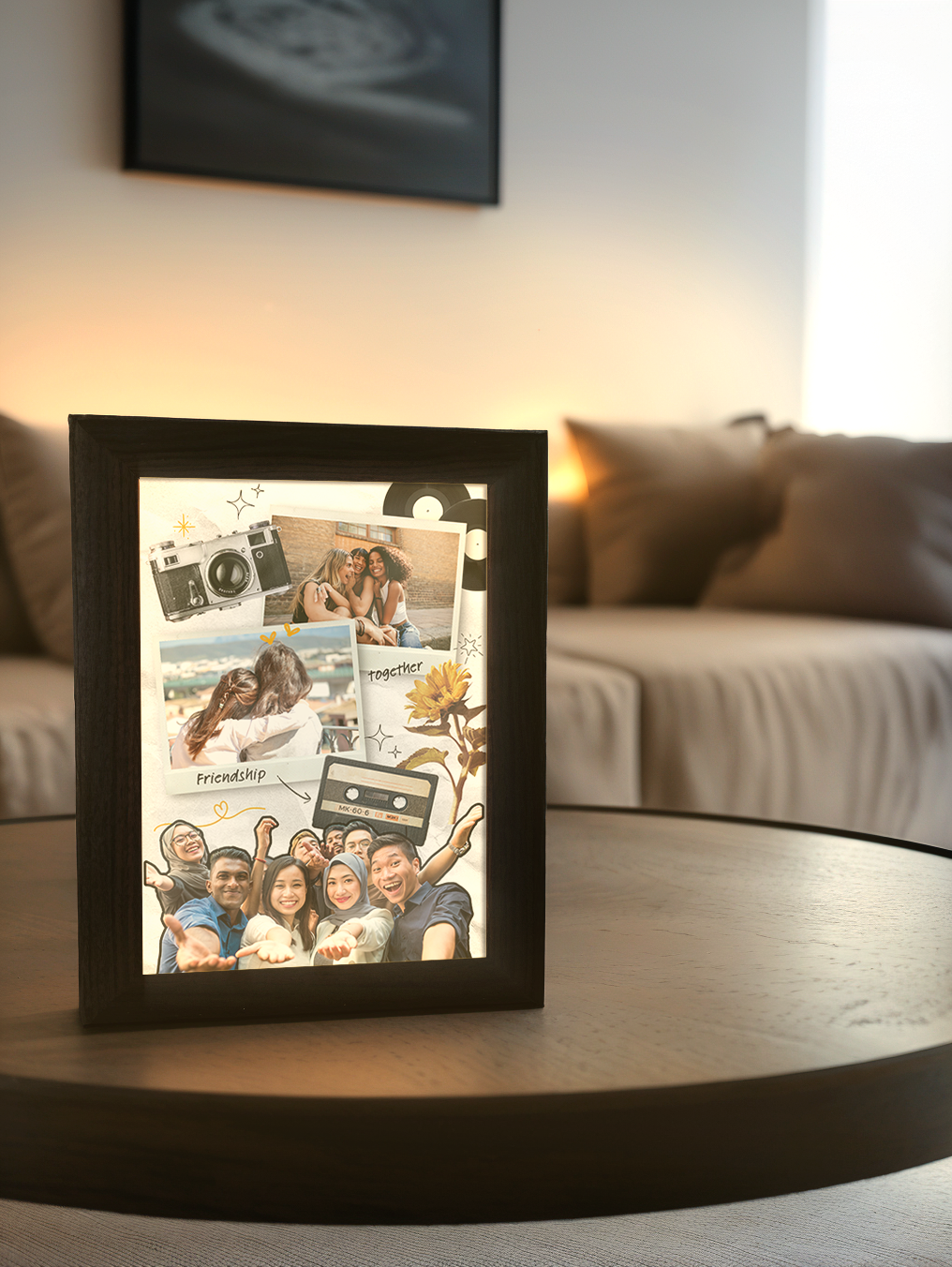 Friendship together Photo Light Frame